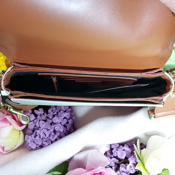 Zara Beige Purse Shoulder Bag NWT With Extra Strap 14350 - Picture 7 of 8